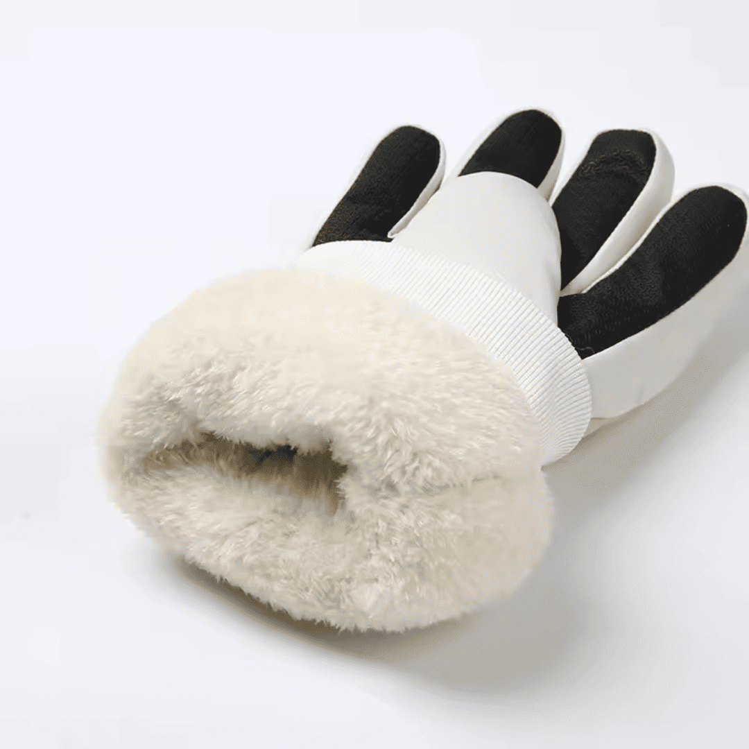 Luva Peluciada Infantil para Neve Impermeável e Touchscreen Forglows