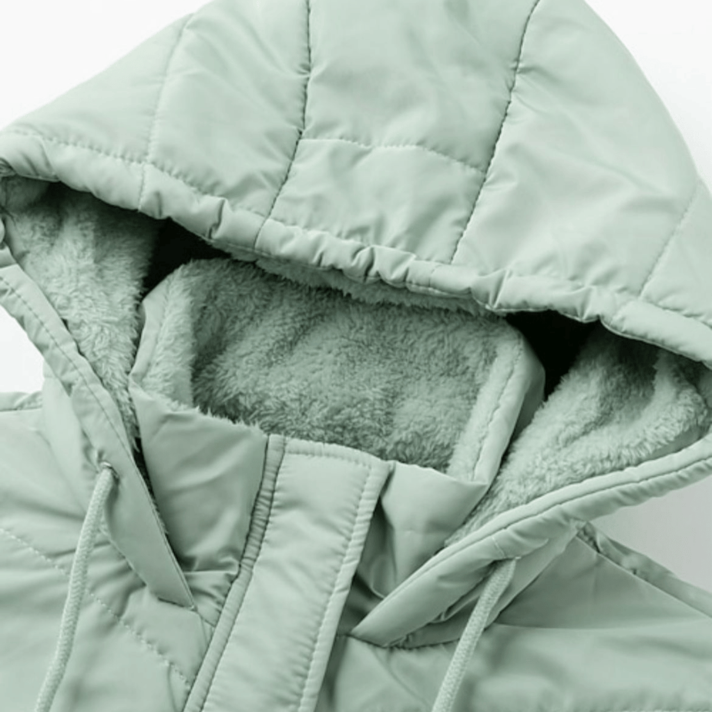 Parka Feminina Grossa com Pelúcia e Capuz Forglows