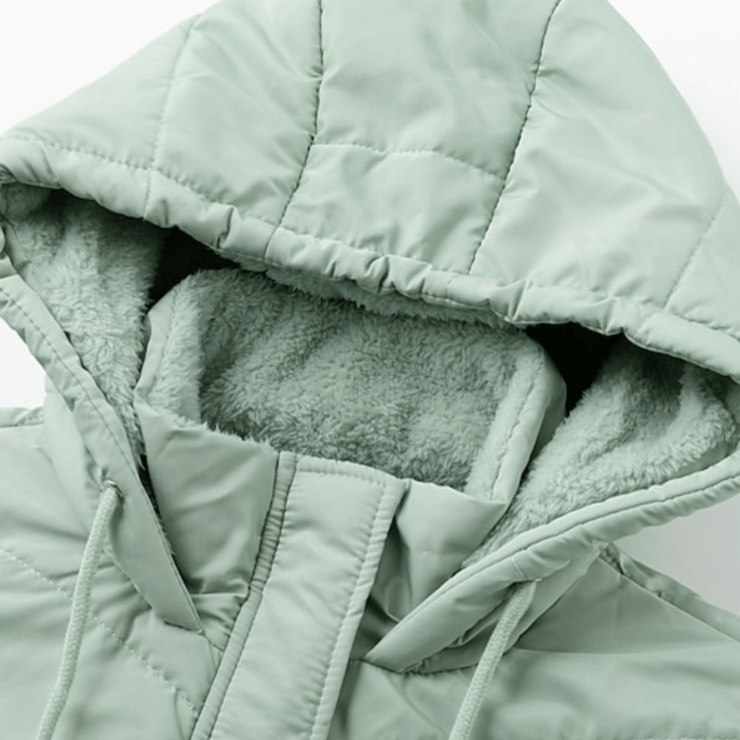 Parka Feminina Grossa com Pelúcia e Capuz Forglows