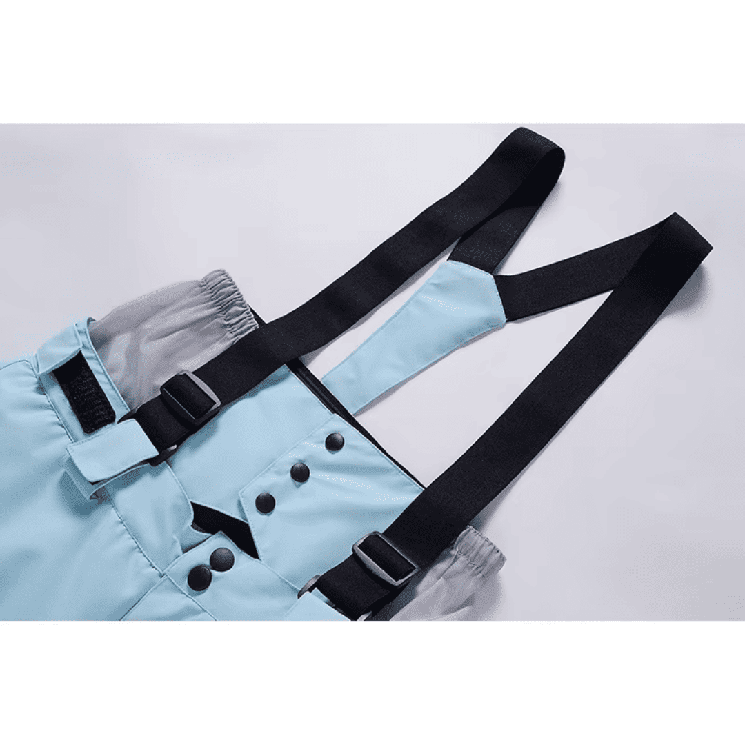 Conjunto de Casaco e Calça com Suspensório Feminino para Neve Forglows