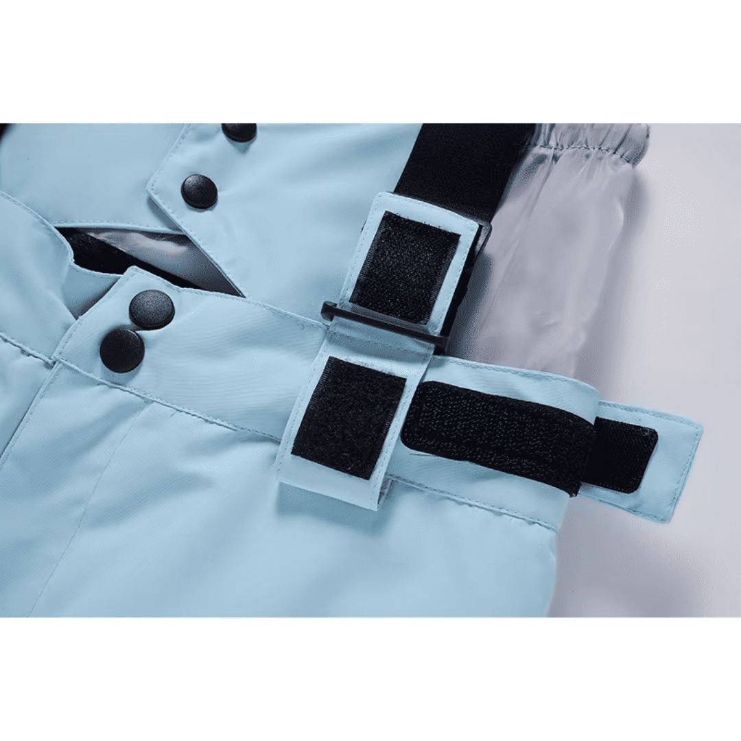 Conjunto de Casaco e Calça com Suspensório Feminino para Neve Forglows