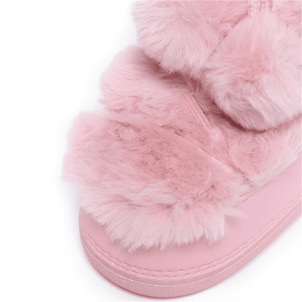 Bota Feminina para Neve Antiderrapante com Pelúcia Forglows