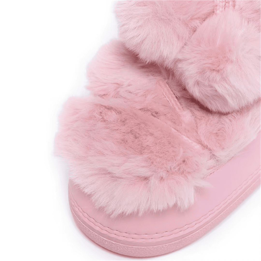 Bota Feminina para Neve Antiderrapante com Pelúcia Forglows