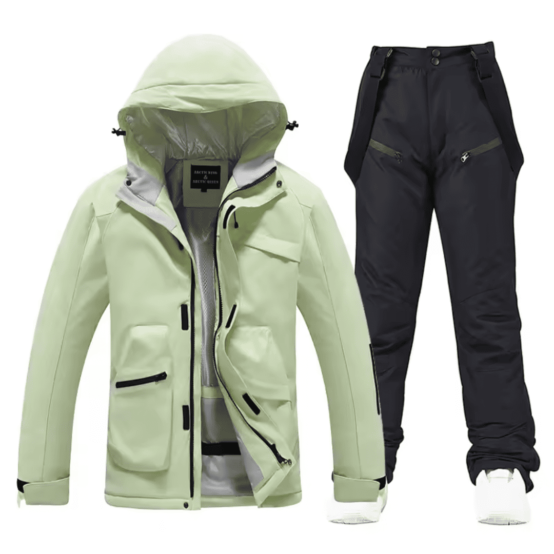 Conjunto de Casaco e Calça com Suspensório Masculino para Neve Forglows