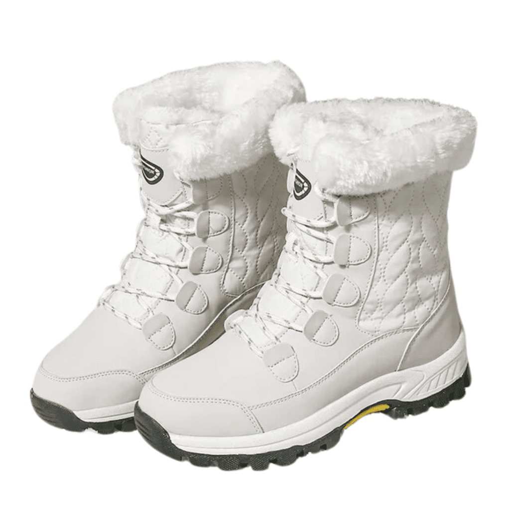 Bota Feminina para Neve com Pelúcia Impermeável Forglows