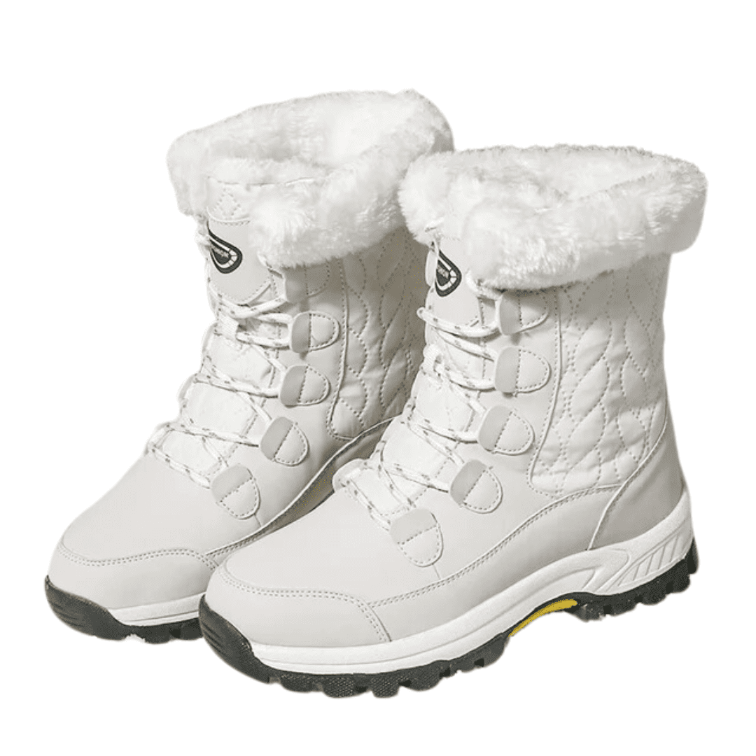 Bota Feminina para Neve com Pelúcia Impermeável Forglows