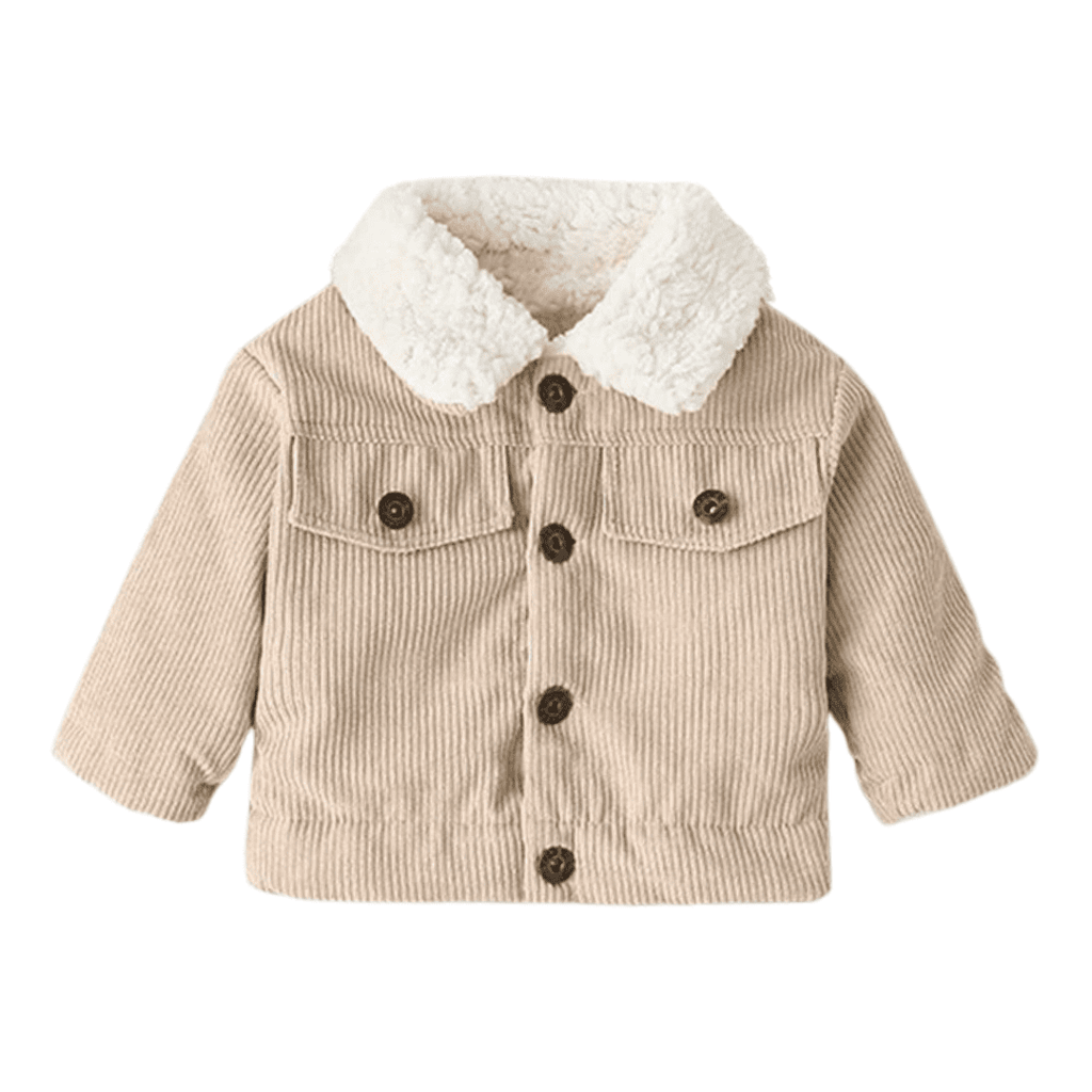 Jaqueta Infantil Cotelê com Pelúcia Forglows