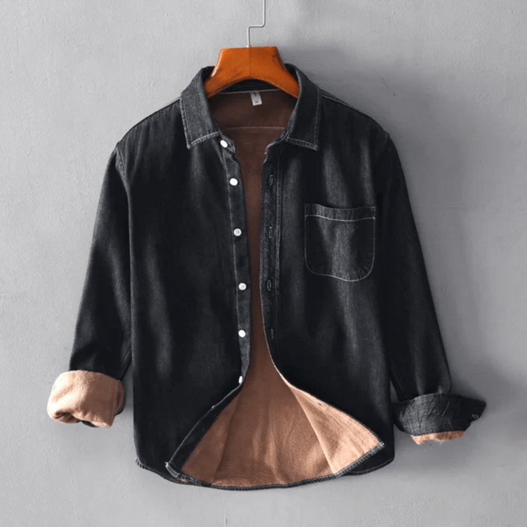 Camisa Masculina Jeans Peluciada Forglows