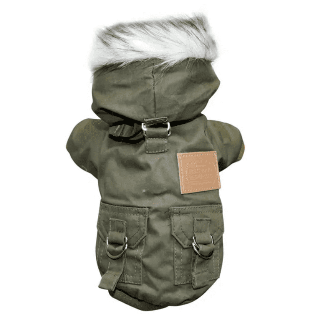 Roupinha Pet Parka com Pelúcia Forglows