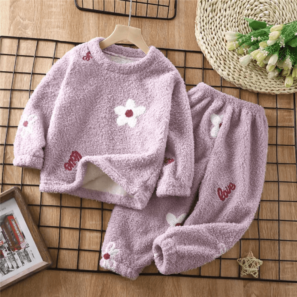 Pijama Infantil de Pelúcia Unissex Forglows