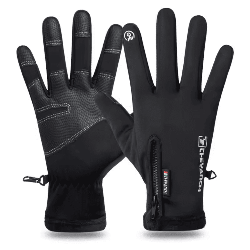 Luva para Esportes na Neve com Pelúcia Impermeável e Touchscreen Forglows
