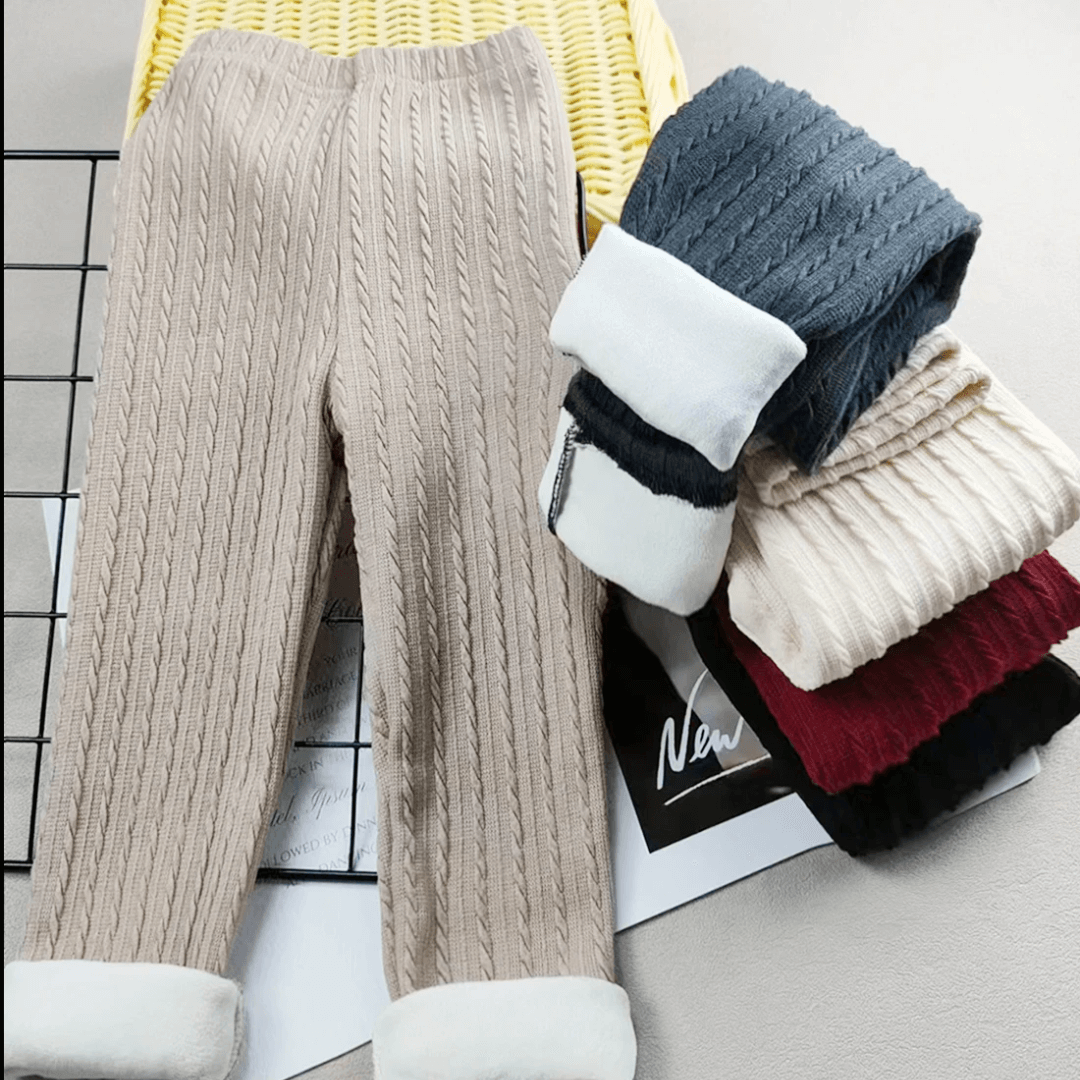 Calça Infantil com Pelúcia Jacquard Forglows