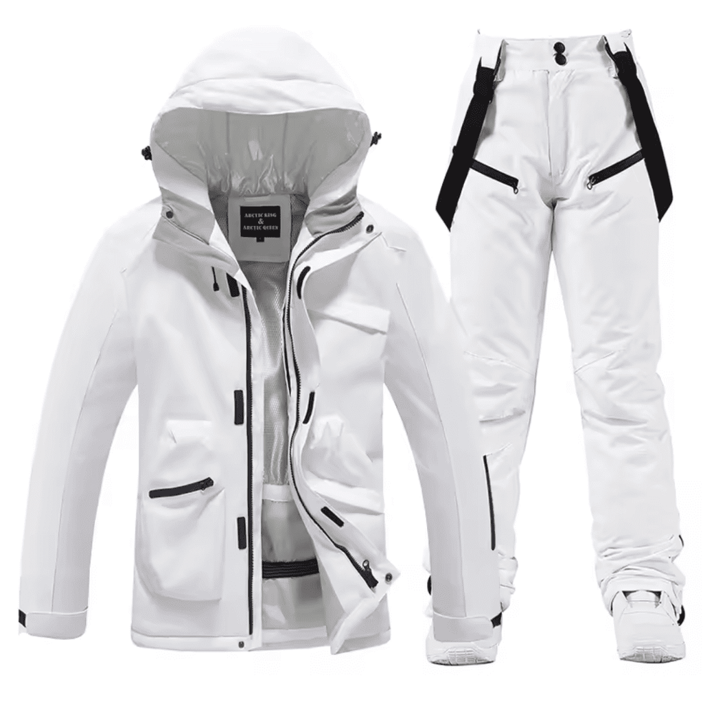 Conjunto de Casaco e Calça com Suspensório Masculino para Neve Forglows
