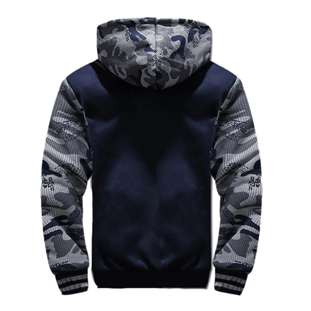 Casaco Masculino de Moletom Peluciado Com Capuz Forglows