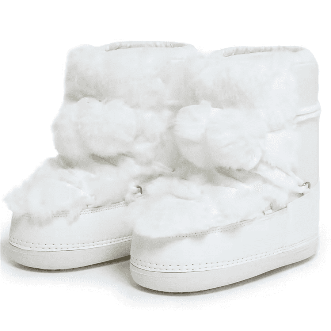 Bota Feminina para Neve Antiderrapante com Pelúcia Forglows