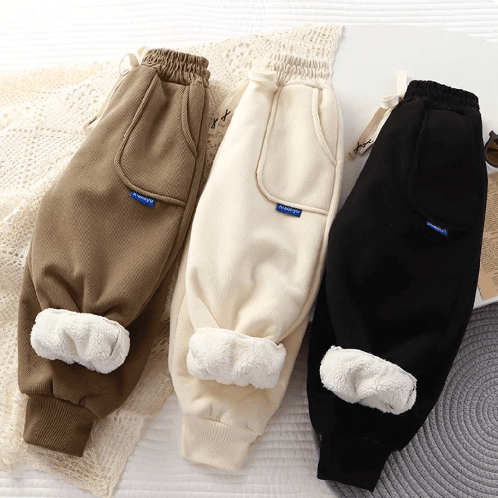 Calça Infantil de Moletom com Pelúcia Forglows
