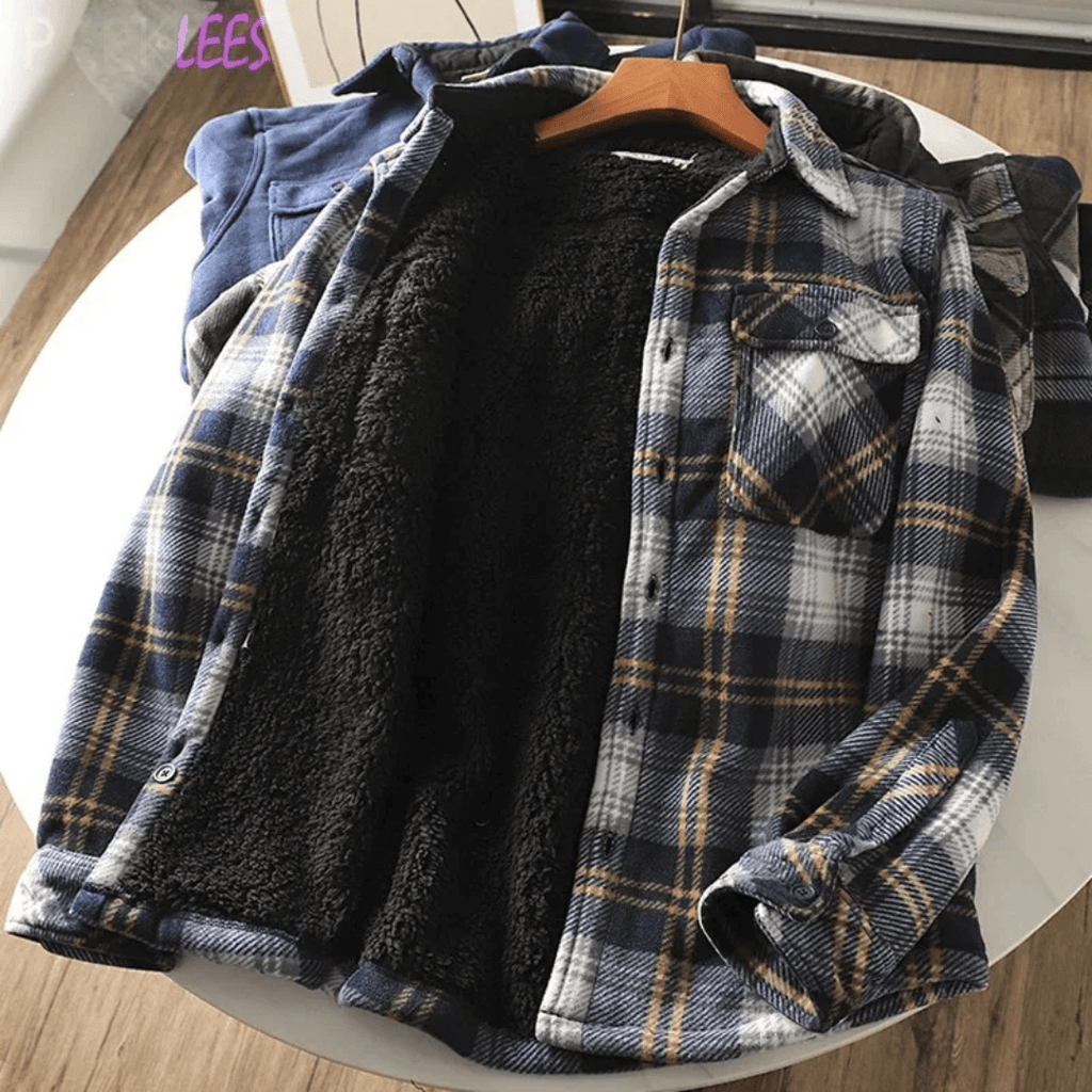Camisa Masculina Xadrez Peluciada Forglows