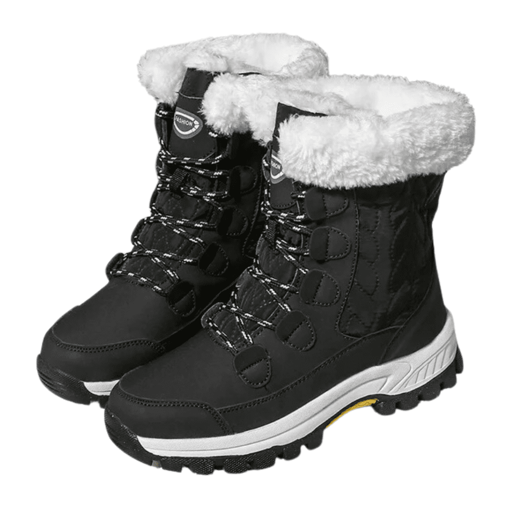 Bota Feminina para Neve com Pelúcia Impermeável Forglows