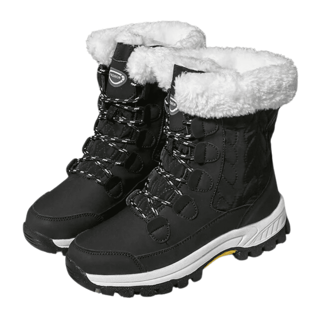 Bota Feminina para Neve com Pelúcia Impermeável Forglows