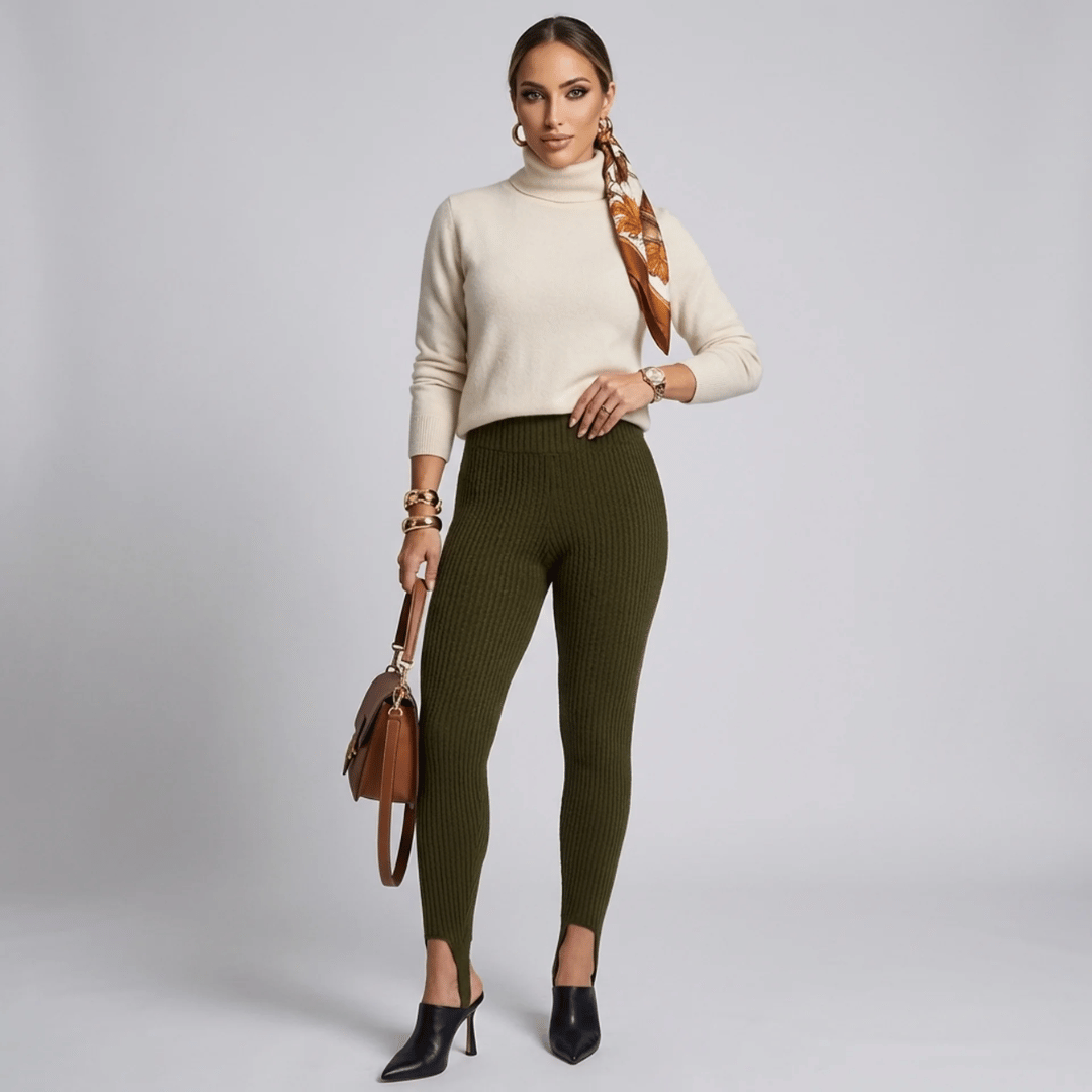 Legging Feminina Canelada com Pezinho Autumn Forglows