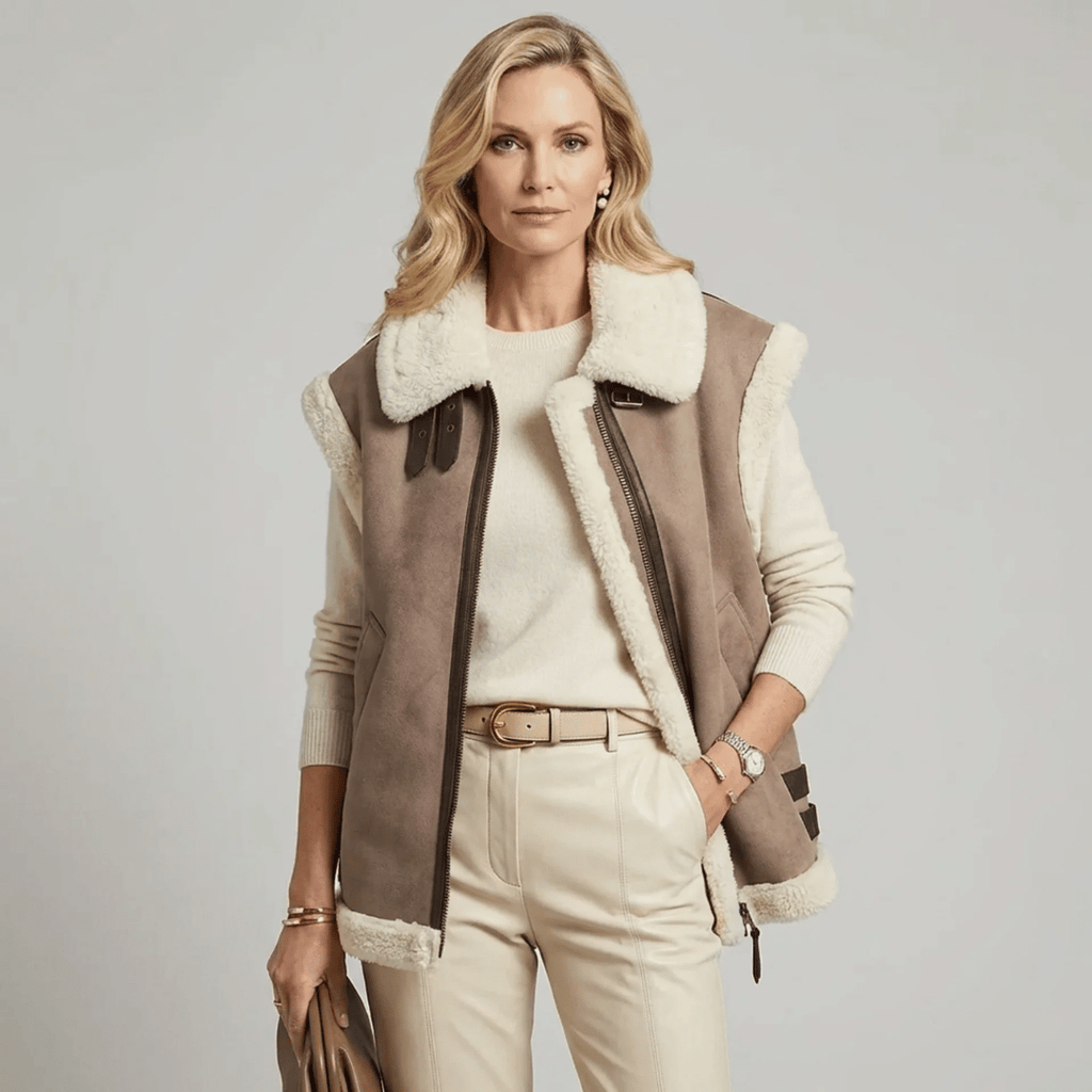 Maxi Colete Feminino com Pelo Forglows