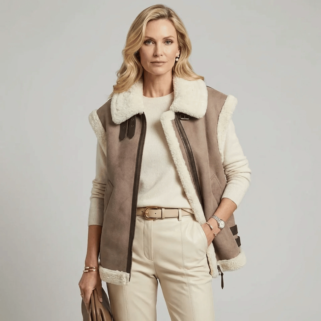 Maxi Colete Feminino com Pelo Forglows