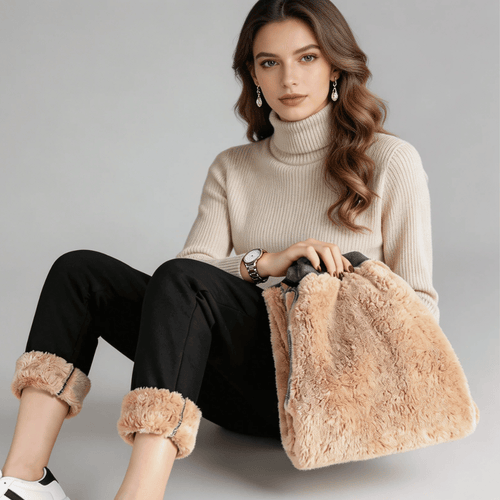 Calça Feminina de Moletom Peluciada Forglows