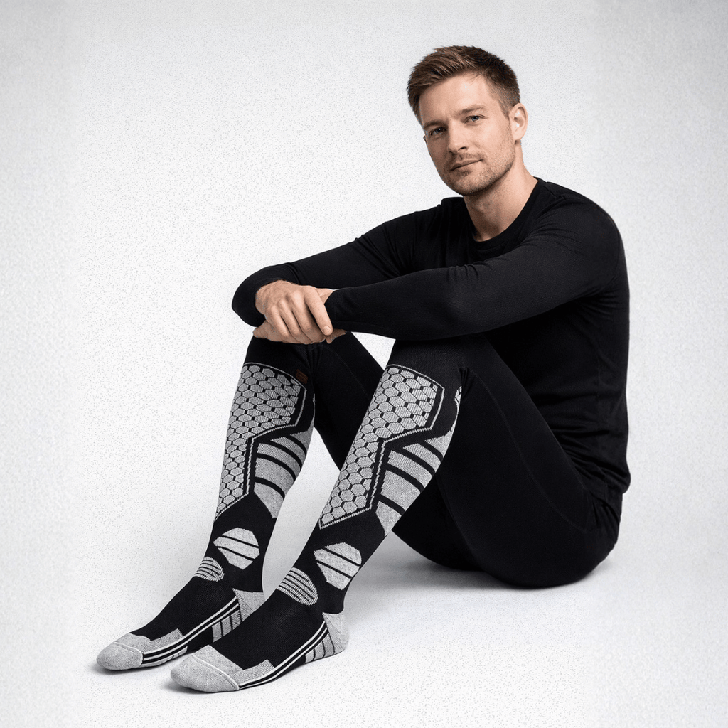 Meia Térmica Masculina para Neve Antiderrapante Forglows