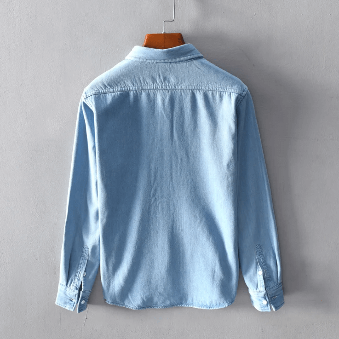 Camisa Masculina Jeans Peluciada Forglows