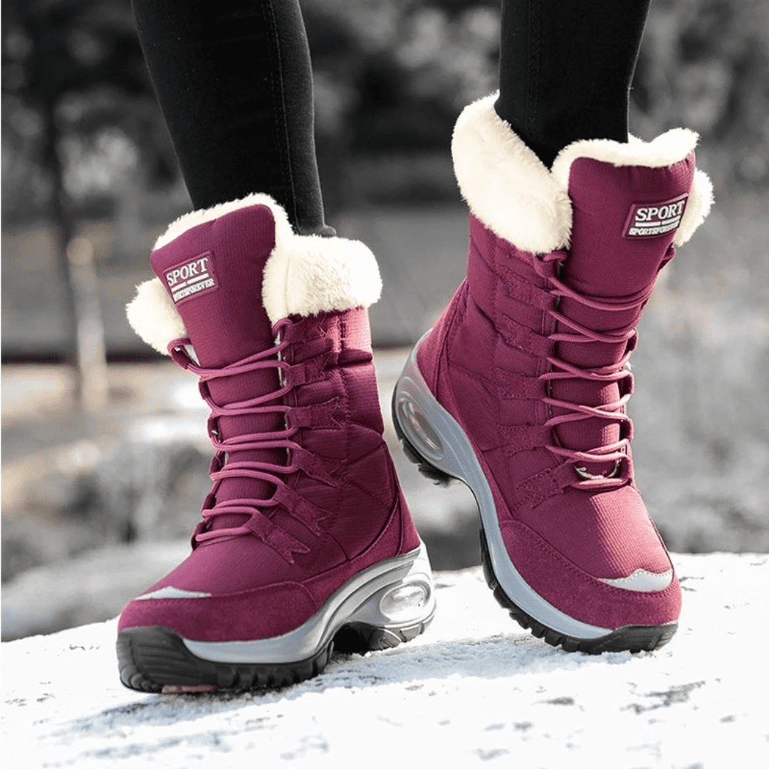 Bota de Neve Feminina com Pelúcia Forglows
