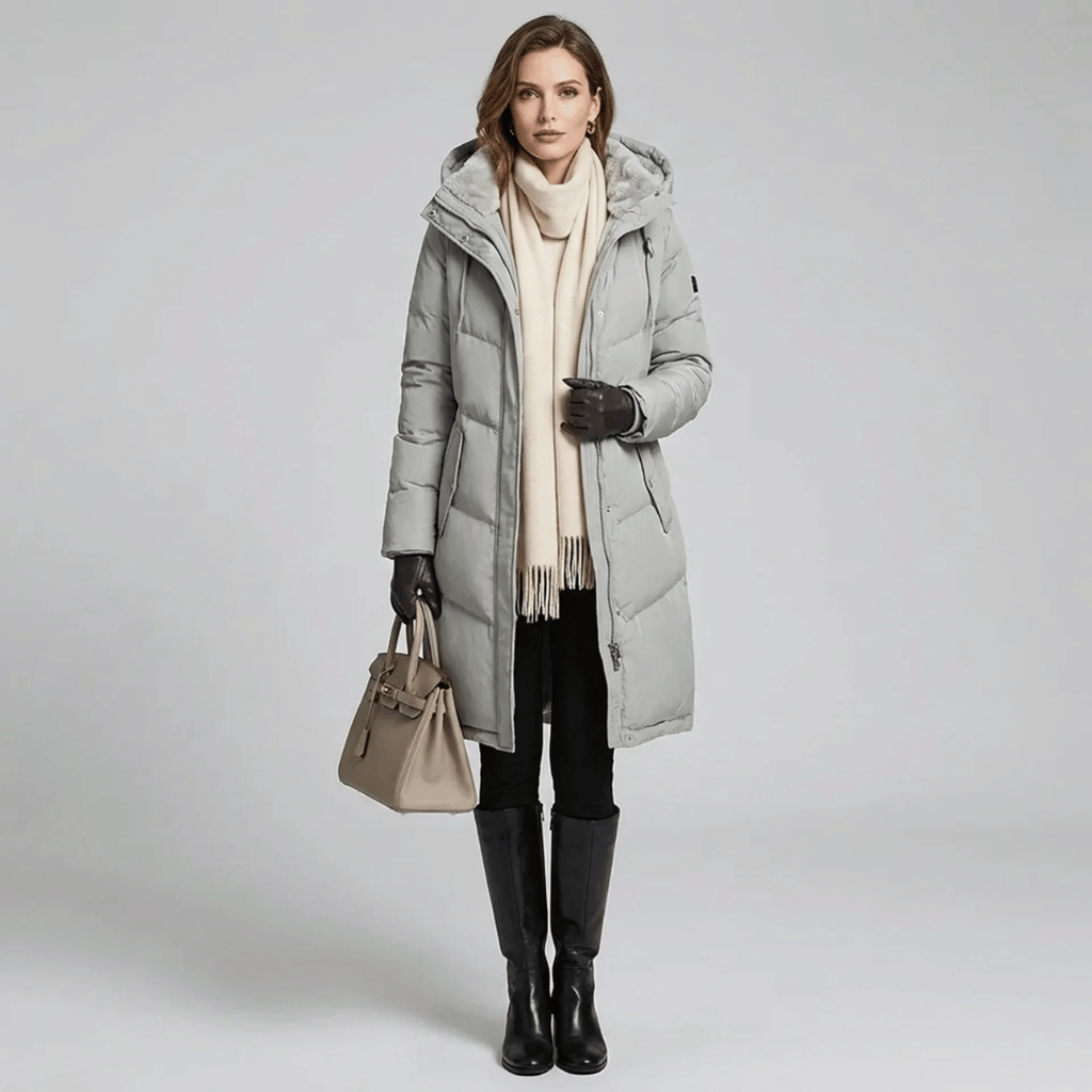 Parka Feminina Grossa com Pelúcia e Capuz Forglows