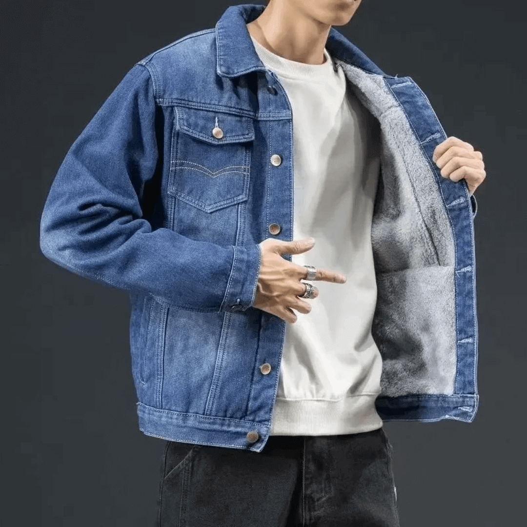 Jaqueta Jeans Masculina Peluciada Forglows