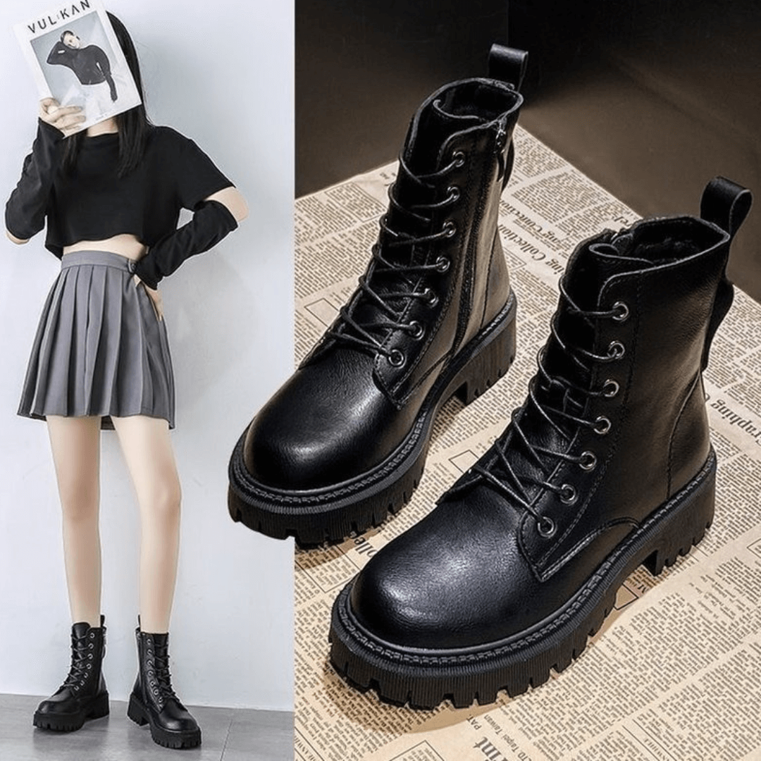 Bota Coturno Feminina Forrada Forglows