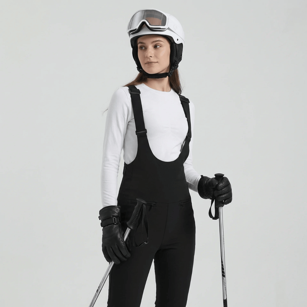 Calça Feminina com Alças para Neve Impermeável Forglows