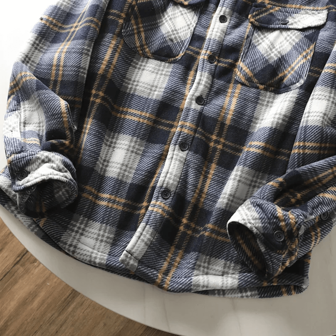 Camisa Masculina Xadrez Peluciada Forglows