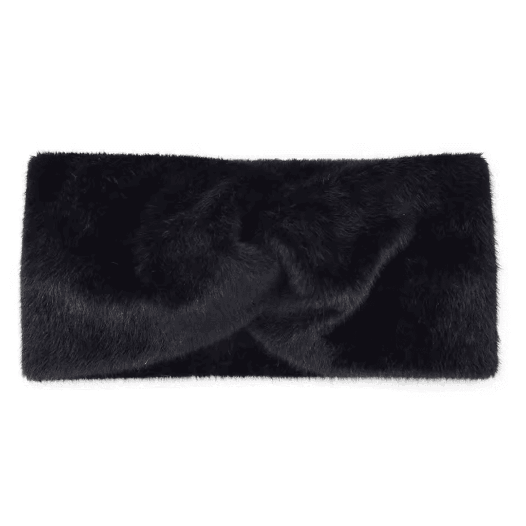 Faixa Turbante Cruzada em Pelúcia Forglows
