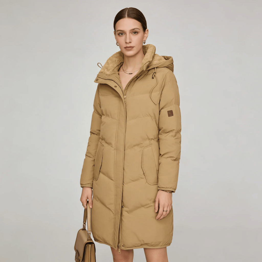 Parka Feminina Grossa com Pelúcia e Capuz Forglows