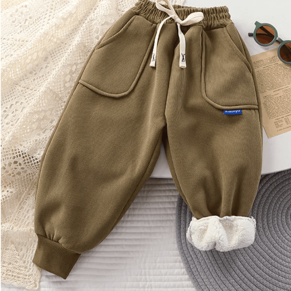 Calça Infantil de Moletom com Pelúcia Forglows