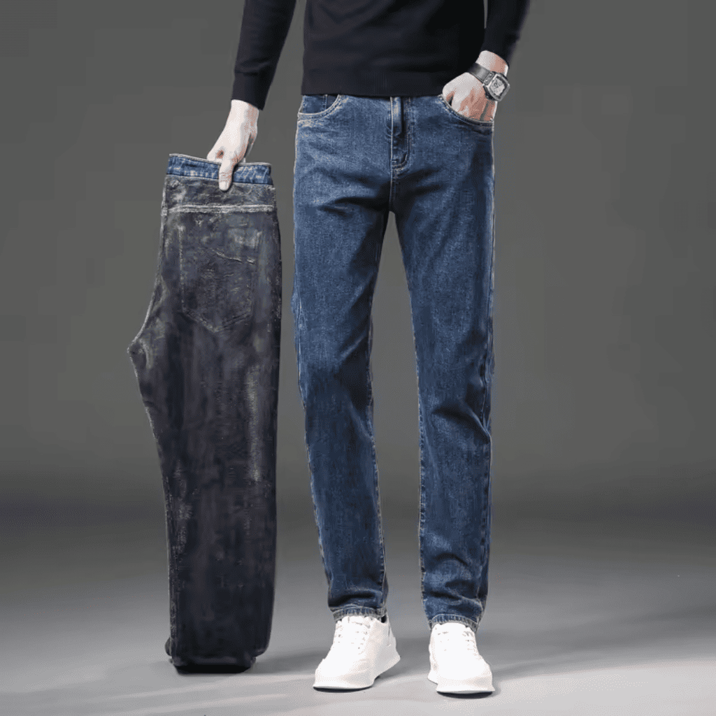 Calça Jeans Masculina Reta com Pelúcia Forglows