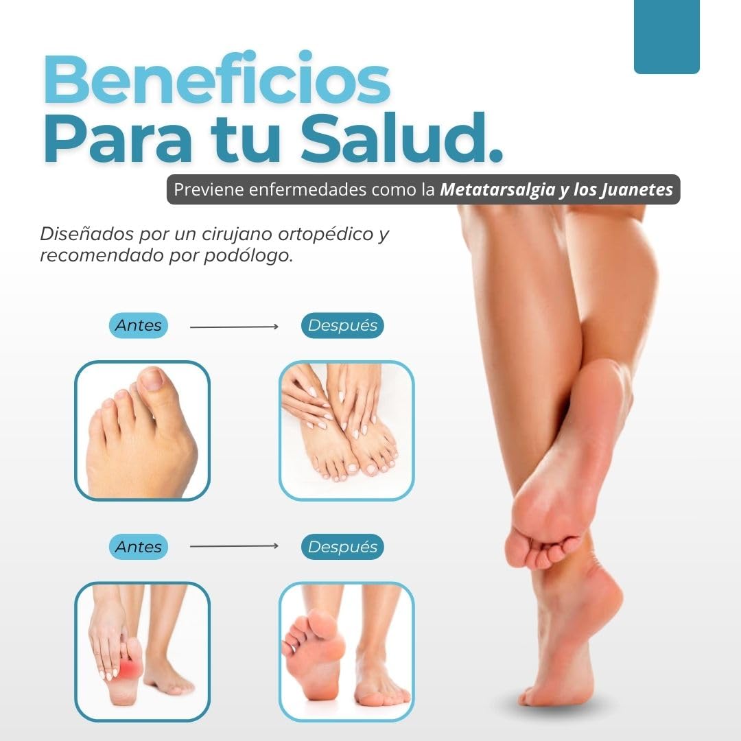 Almohadillas terapéuticas con Separador de dedos l SoftToe™