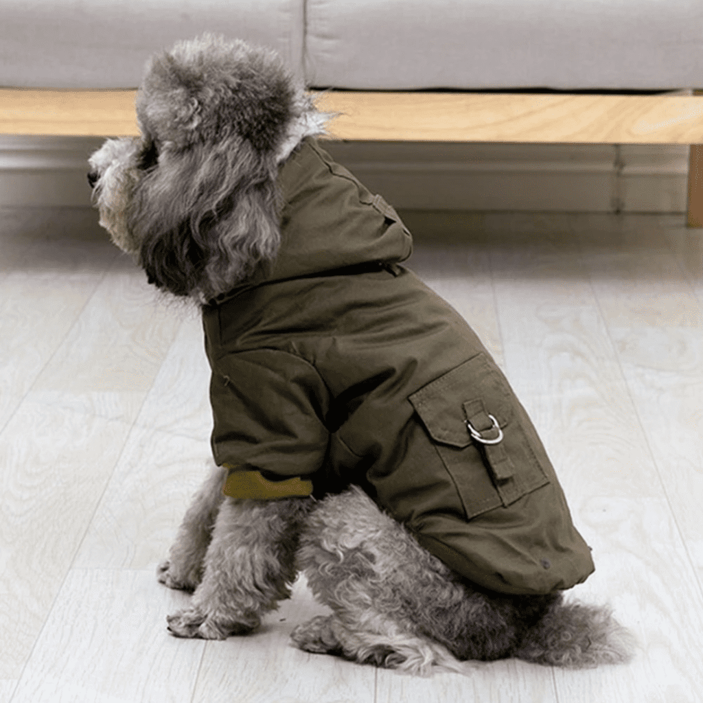 Roupinha Pet Parka com Pelúcia Forglows