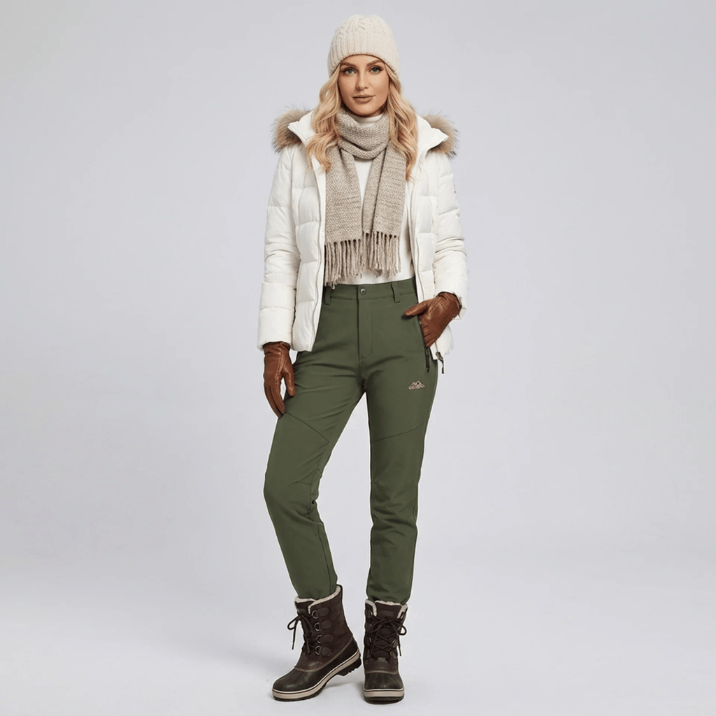 Calça Feminina Impermeável e Forrada para Neve Forglows