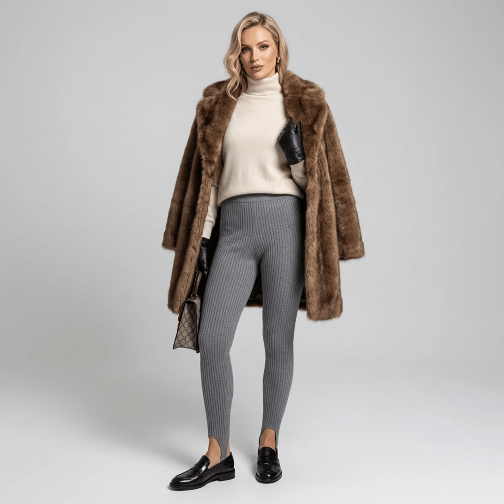 Legging Feminina Canelada com Pezinho Autumn Forglows