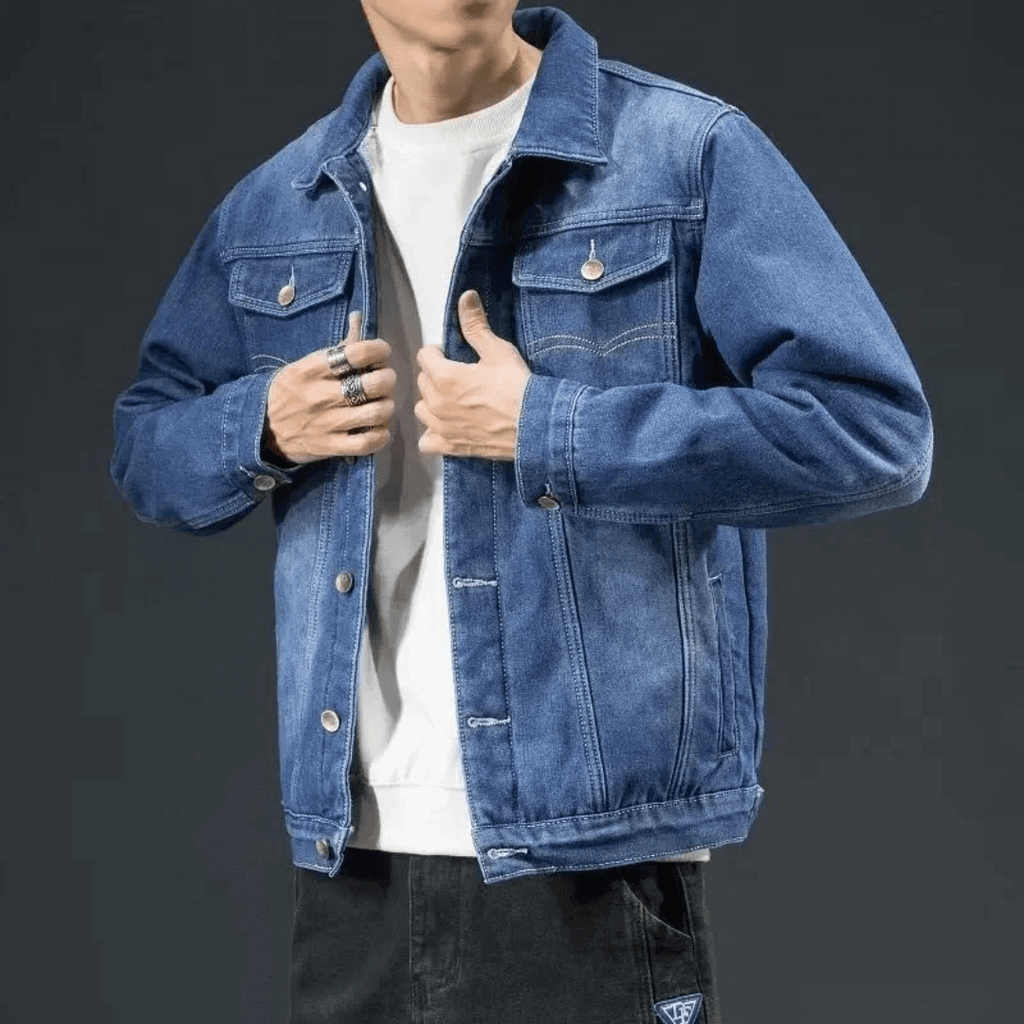 Jaqueta Jeans Masculina Peluciada Forglows