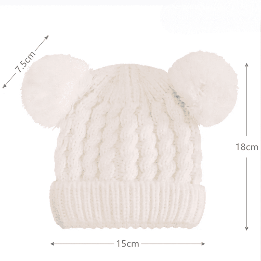 Touca Infantil com PomPom Forglows