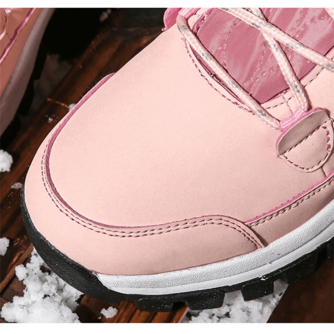 Bota Feminina para Neve com Pelúcia Impermeável Forglows