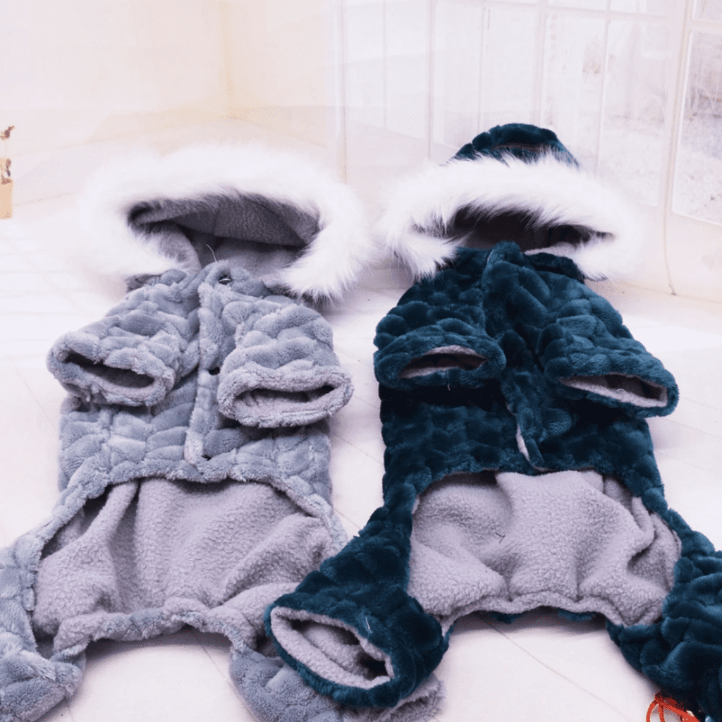 Roupa Pet de Veludo com Pelúcia Forglows