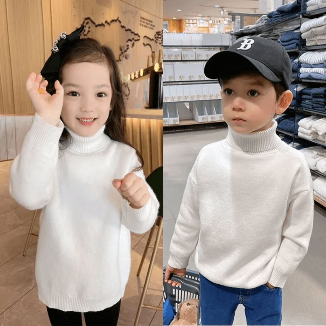 Suéter Infantil Gola Alta Peluciado Forglows