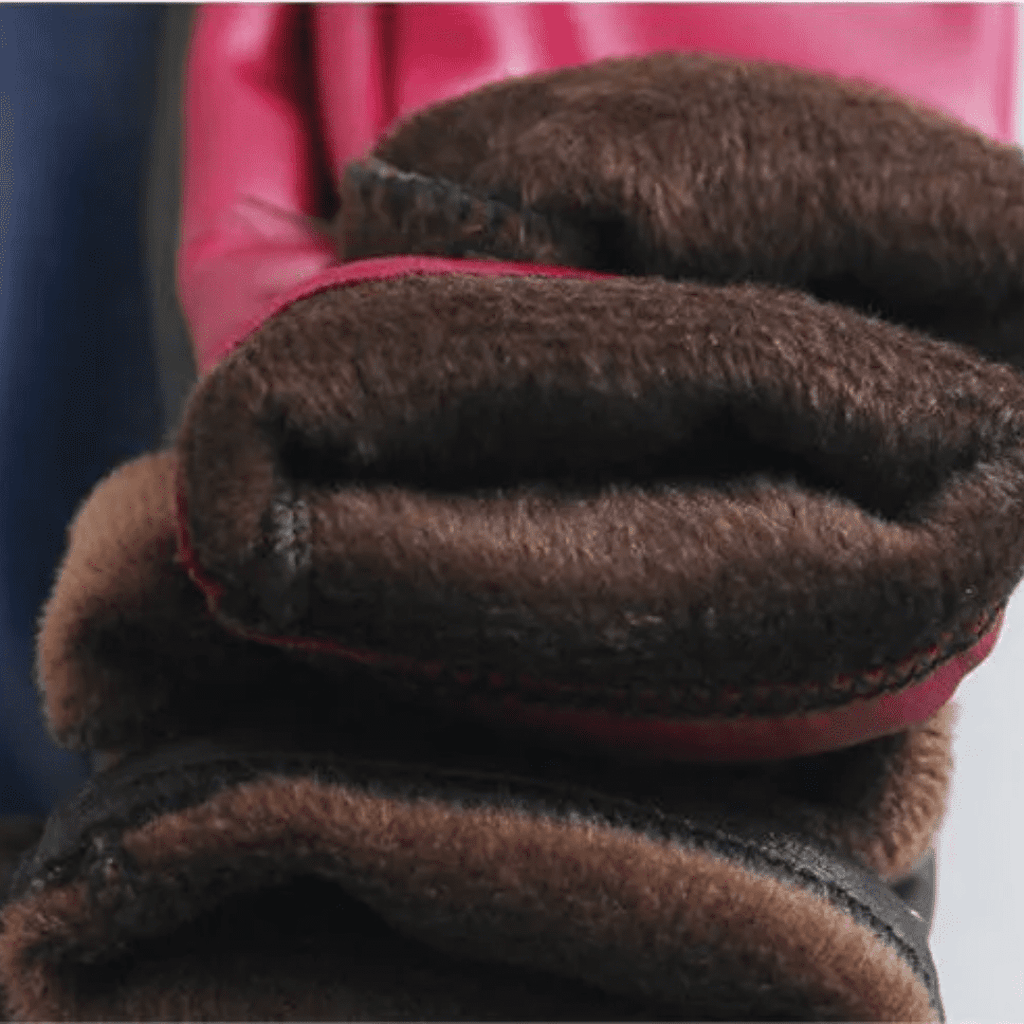 Calça de Couro Infantil com Pelúcia Forglows