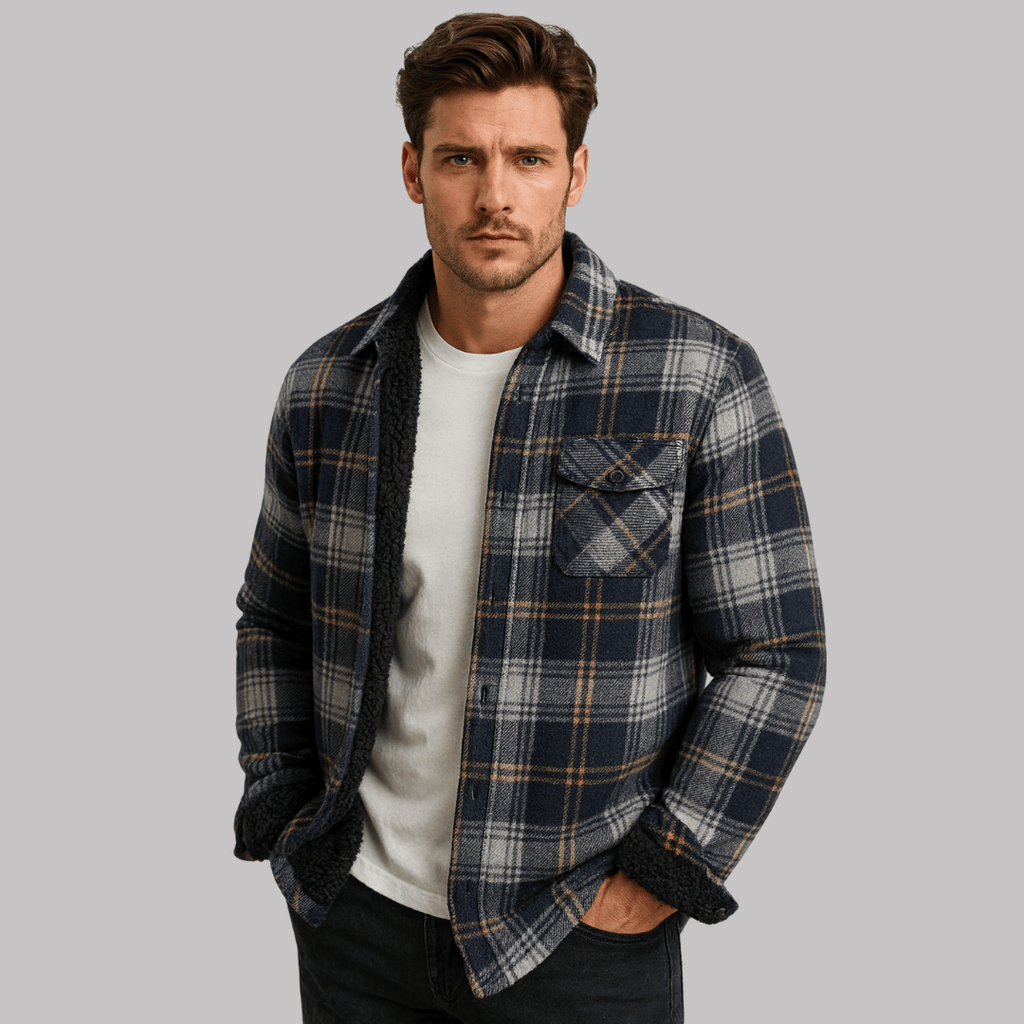 Camisa Masculina Xadrez Peluciada Forglows